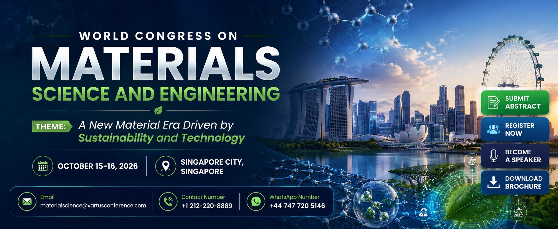 World Congress on Materials Science and Engineering